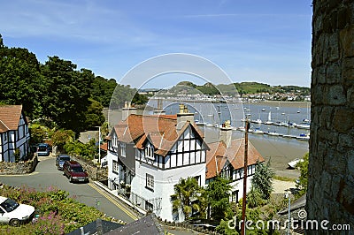 Conwy estuary in North Wales Editorial Stock Photo