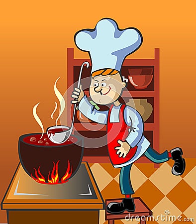 Cook Vector Illustration