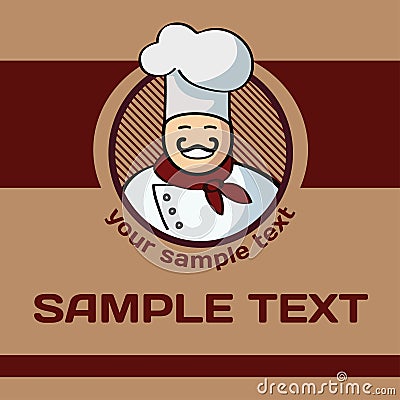 Cook label Vector Illustration