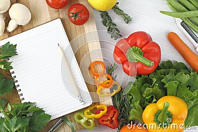 Cookbook Stock Photo