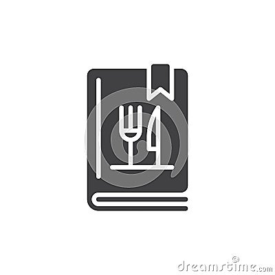 Cookbook or cookery book icon vector Vector Illustration