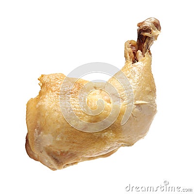 Cooked chicken leg Stock Photo