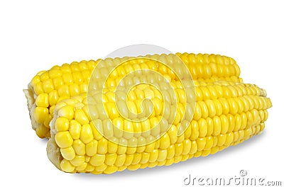 Cooked corn Stock Photo