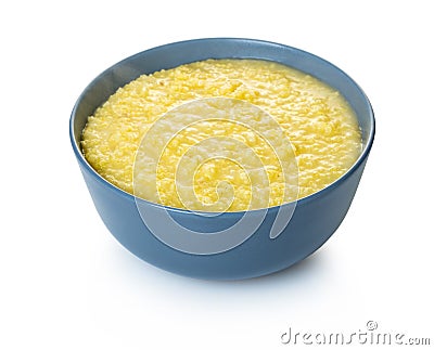 Cooked millet in a bowl Stock Photo