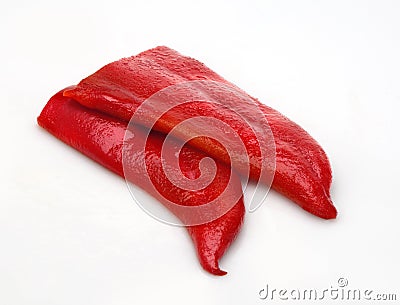 Cooked red peppers Stock Photo