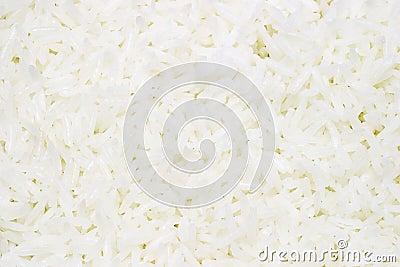 Cooked white rice background Stock Photo