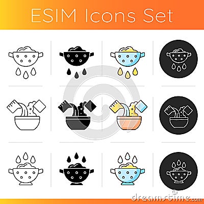 Cookery icons set Vector Illustration