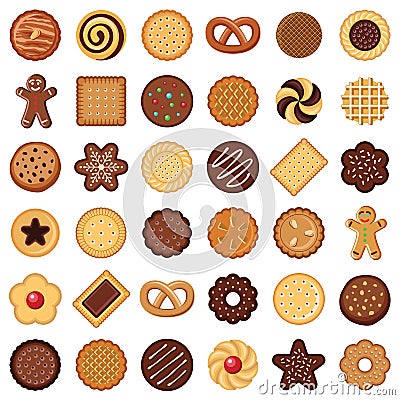 Cookie and biscuit vector illustration Vector Illustration