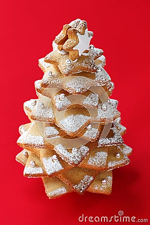 Cookie christmas tree Stock Photo