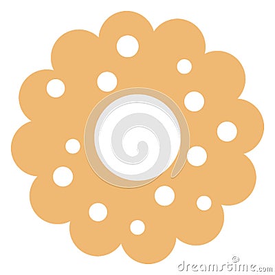 Cookie Color Vector icon Easily modify or edit Vector Illustration