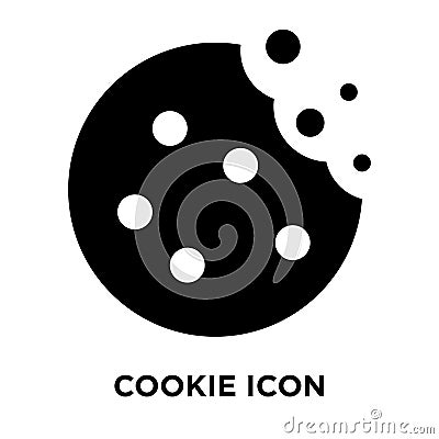 Cookie icon vector isolated on white background, logo concept of Vector Illustration