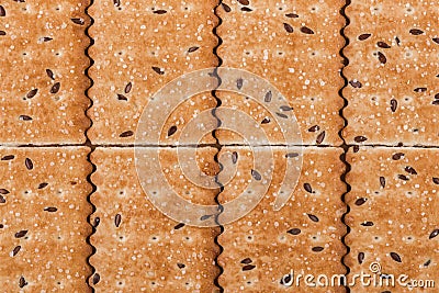 Cookies background. Stack of cripsy sweet chips biscuits Stock Photo