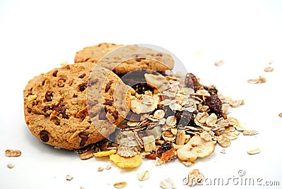 Cookies and cereals Stock Photo