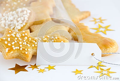 Cookies with copy space Stock Photo