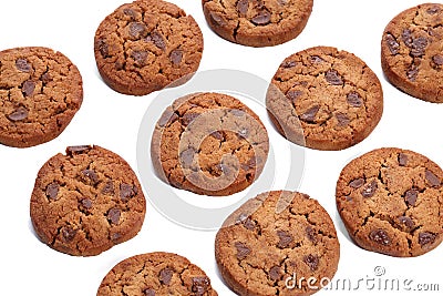 Cookies. Delicious, snack ,isolated Stock Photo
