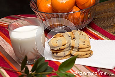 Cookies and Milk Stock Photo