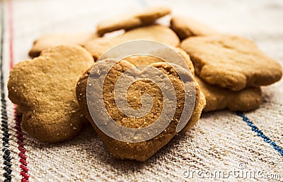 Cookies pastry biscuit heart shaped Stock Photo