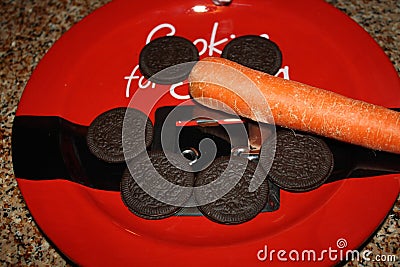 Cookies for Santa. Stock Photo