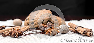 Cookies and spices Stock Photo