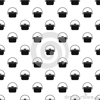 Cooking cauldron pattern, simple style Vector Illustration