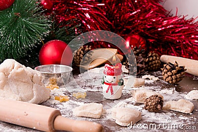 Cooking christmas baking Stock Photo