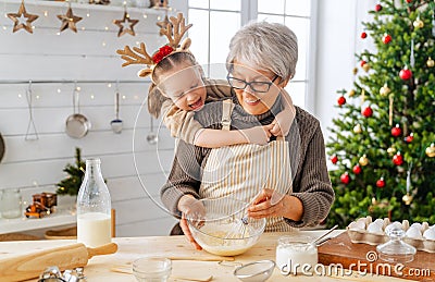 Cooking Christmas food Stock Photo