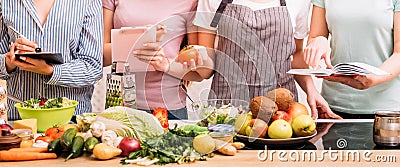 Cooking class food hobby healthy eating lifestyle Stock Photo