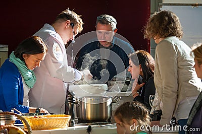 Cooking class Editorial Stock Photo