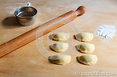 Cooking cookies Stock Photo