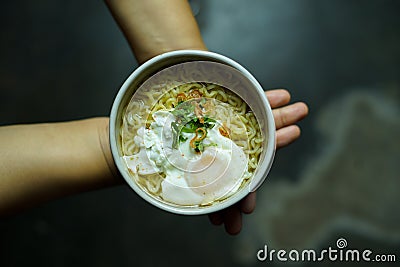 Cooking is about creating something delicious for other people. Stock Photo