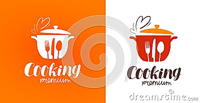 Cooking, cuisine, cookery logo. Restaurant, menu, cafe, diner label or icon. Vector illustration Vector Illustration