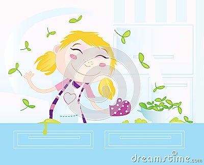 Cooking is fun! Vector Illustration