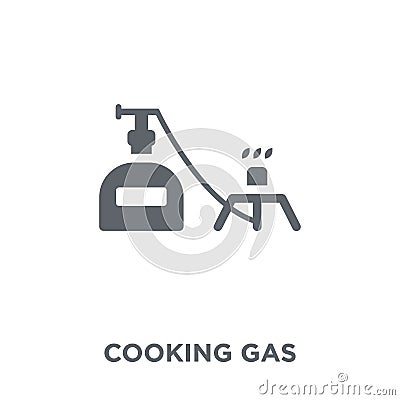 Cooking gas icon from Camping collection. Vector Illustration