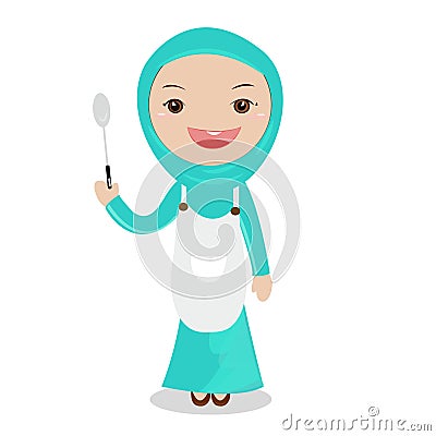 Cooking girl. Stock Photo