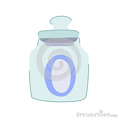 cooking glass container cartoon vector illustration Vector Illustration