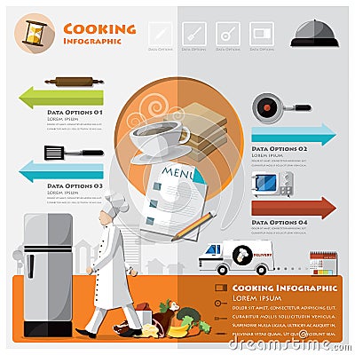 Cooking And Ingredient Infographic Vector Illustration