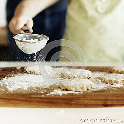 Cooking Kids Cookies Baking Bake Concept Stock Photo