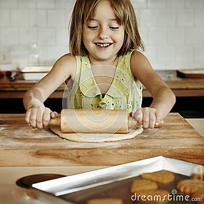 Cooking Kids Cookies Baking Bake Concept Stock Photo