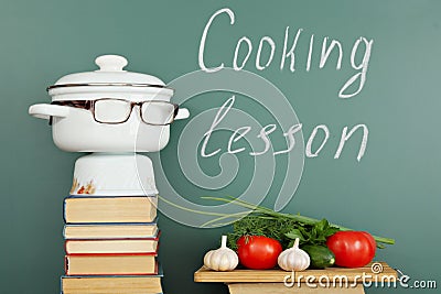 Cooking lesson Stock Photo