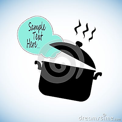 Cooking pan saucepan kitchen food illustration object pot Vector Illustration