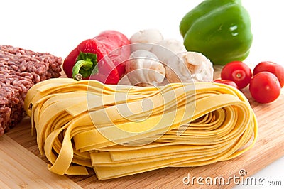 Cooking pasta Stock Photo