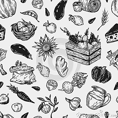 Cooking pattern. Vector Illustration