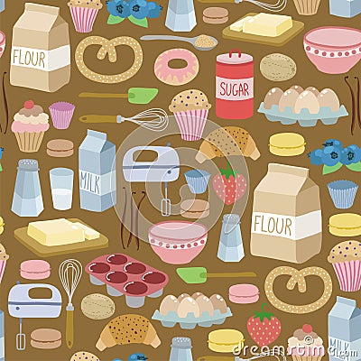 Cooking pattern Vector Illustration