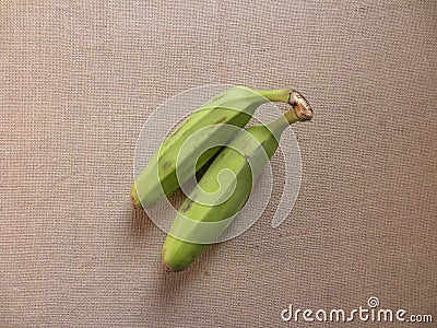 Cooking plantain bananas Stock Photo