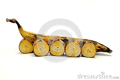 Cooking plantain Stock Photo