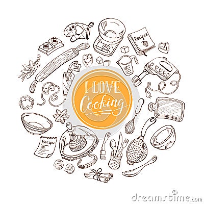 Cooking poster Vector Illustration