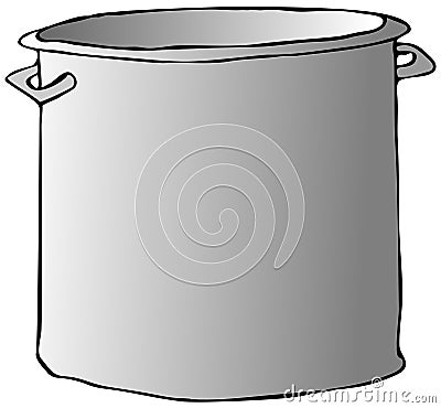 Cooking Pot Cartoon Illustration