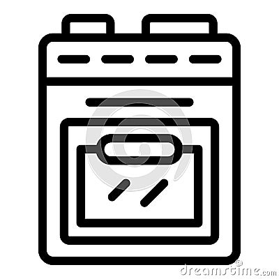 Cooking stove icon outline vector. Clean neat organize Vector Illustration