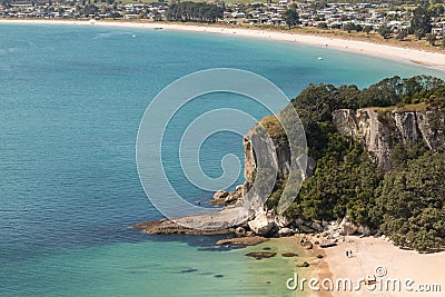 Cooks Bay in Coromandel Peninsula Stock Photo