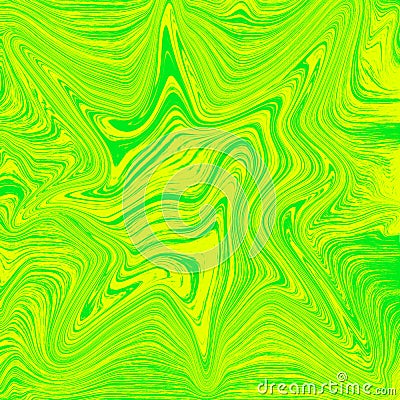 Cool abstract liquid wallpaper. yellow and green color combination. liquid marble digital illustration Stock Photo